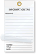 Information Tag Self-Laminating Tags