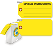 Special Instructions Tag-in-a-Box with Fiber Patch