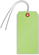 Light Green Cardstock Tags (with wires)