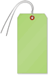 Light Green Cardstock Tags (with wires)
