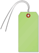 Light Green Cardstock Tags (with wires)