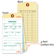 Heavy Manila Cardstock Inventory Tag Copies