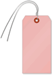 Pink Cardstock Tags (with wires)