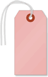 Pink Cardstock Tags (with strings)