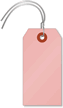 Pink Cardstock Tags (with wires)