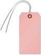 Pink Cardstock Tags (with wires)