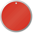 Red Metal Rim Key Tags