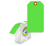 Fluorescent Green Tag with Fiber Patch