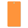 5¾ in. x 3 in. Fluorescent Orange Vinyl Tag