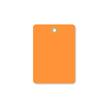 Fluorescent Orange Vinyl Inspection Blank Tag