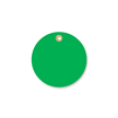 3 in. circle Green Vinyl Tags