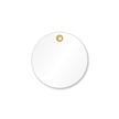 3 in. circle White Vinyl Tags