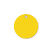 3 in. circle Yellow Vinyl Tags