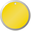 Yellow Metal Rim Key Tags