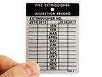 4/5 Year Record Fire Extinguisher Tags