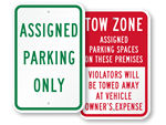 Park Only In Assigned Spaces