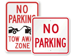 Big No Parking Sign