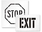 Big Safety Floor Stencils