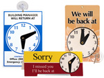 Be Back Signs