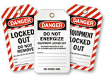 Equipment Locked Out Tags
