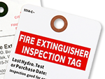 Fire Extinguisher Tags | Fire Extinguisher Inspection Tags