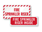 Sprinkler Riser Signs