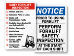 Forklift Inspection Tags