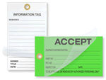 Self-Laminating Inspection Tags