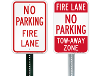 Fire Lane No Parking Signs