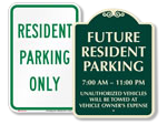 Resident Parking Signs