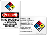 Sulfuric Acid Signs
