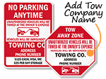 Tow Signs with Company Name