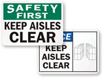 Warehouse Aisle Labels