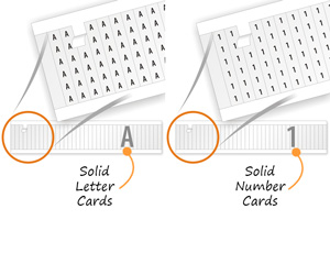 solid wire marker card