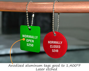 Anodized tags