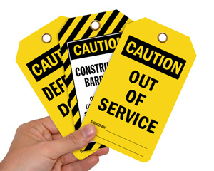 Caution Lockout Tags