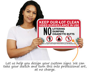 Custom parking lot sign