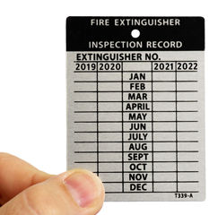 Professional Debossable Inspection Labels & Tags Help Keep a Handy Record of Each Inspection.