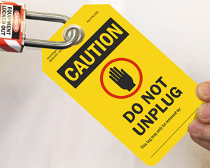 Caution Lockout Tag