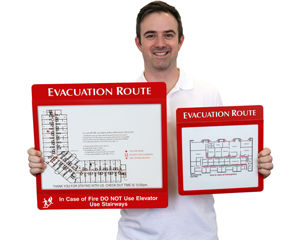 Large Evacuation Map Holders