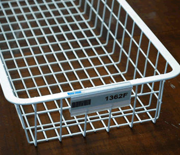 NEW PACK OF 25 ▪FROSTED▪ LABEL HOLDERS FOR BASKET▪WIRE RACK▪METAL SHELF UPC TAG 