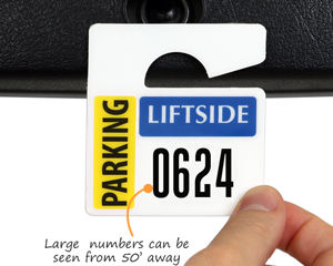 Mini tag with jumbo numbering
