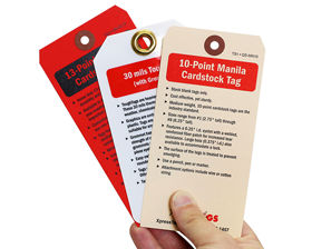 Paper Tyvek Tag Samples