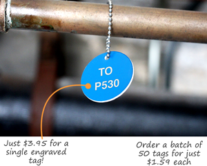 Plastic Valve Tags