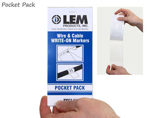 Self-Laminating Wire Write-On Labels Pack