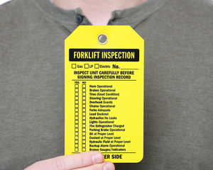 Forklift Inspection Tags