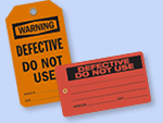 Defective Do Not Use Tags 