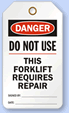 Forklift Lockout Tags
