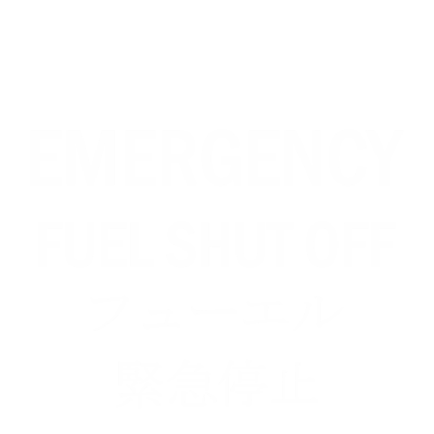 Emergency Fuel Shut Off Multilingual Engraved Valve Tag