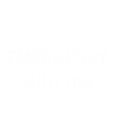 Emergency Shut Off Engraved Valve Tag